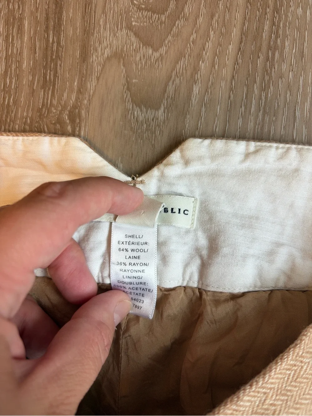 Banana Republic Women's Size 8R Camel Wool Bootcut Pants Mid Rise